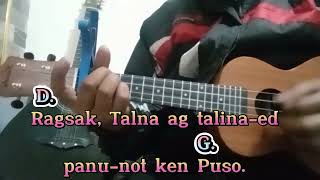 o HESUS agyamanak wlyrics and chords  ilocano christian song ukulele cover [upl. by Nuriel]