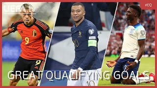 EURO 2024 Great Qualifying Goals  Trossard Mbappé Saka [upl. by Acilejna273]