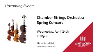 Whitworth Chamber Orchestra Spring Concert [upl. by Hillman8]