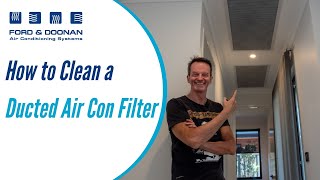 How to Clean Your Ducted Air Conditioning Filter and Why This is Important [upl. by Jilli]