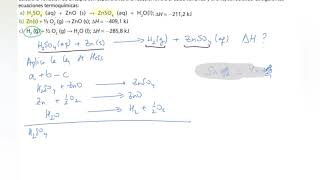 Calculo de entalpía de reacción Ley de Hess BACHILLERATO [upl. by Ahsrav]