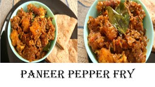 Paneer pepper பன்னீர் பேப்பர் fry recipe in tamil  Spicy Paneer recipe [upl. by Waterer]