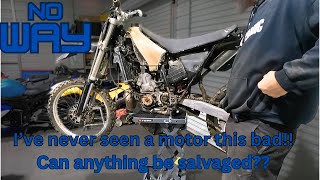 Can a single part of this motor be saved 1993 Yamaha YZ 250 [upl. by Avlis931]