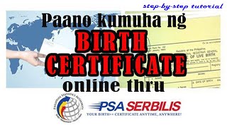 Paano kumuha ng PSA Certificate online 2021  PSASerbilis  Birth Certificate [upl. by Kaiser]