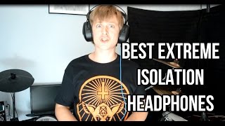 Best Extreme Isolation Electronic Drum Headphones Review [upl. by Lacee790]