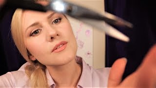 ✂️ Sleepinducing Haircut 💇 ASMR  Shampoo  Page Flipping  Scissors [upl. by Waly]