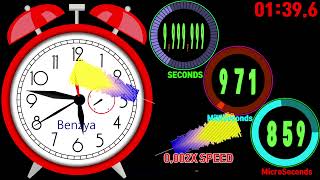 Benzya Clock 10000000 second 1 microsecond timer countdown alarm🔔 [upl. by Harlan]