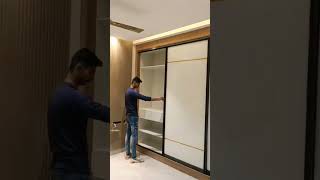 Wardrobes aluminium profile door design workvintage woodendoorframe dreamdoor artisticdoors [upl. by Candless]