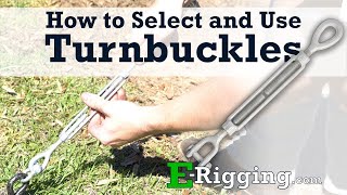 How To Select and Use Turnbuckles  Installation Guide [upl. by Turner370]