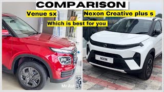 Nexon Creative Plus S vs Venue sx 13 lakhs which one is best Detailed ComparisonFeaturesPrice [upl. by Asel350]