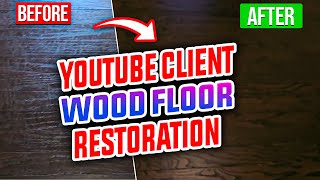 Client found me on YouTube to Restore the Foyer Engineered Wood Floors before moving out [upl. by Fanchie]