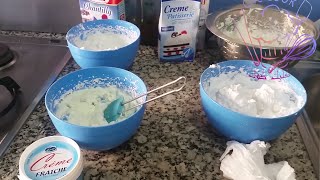 جديييييد طريقة تحضير كريم شانتيه من جميع انواع الكريمات Crème chantilly maison [upl. by Nosyaj]