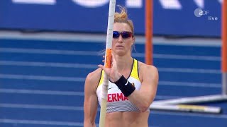 Carolin Hingst  Qualifikation Stabhochsprung Leichtathletik EM Berlin  2018 [upl. by Dugan258]