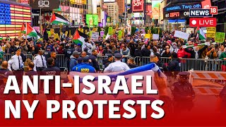 New York ProPalestinian Protesters  Israel Palestine Conflict  Pro Palestine Protest NYC  N18L [upl. by Diver]