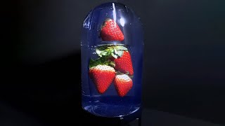 STRAWBERRIES IN WATER for 1 YEAR 8K [upl. by Nollahp125]