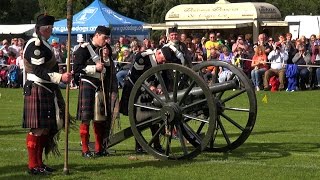 Blairgowrie Rattray and District Pipe Band and The Atholl Highlanders at Birnam Highland Games [upl. by Naujal455]