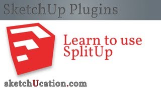 SketchUp Plugin Tutorial  SplitUp [upl. by Jeremy]