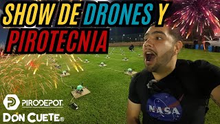 PIROTECNIA Y SHOW DE DRONES en Aguascalientes  Pirodepot  Don Cuete  Soyfelipepipe [upl. by Nager834]