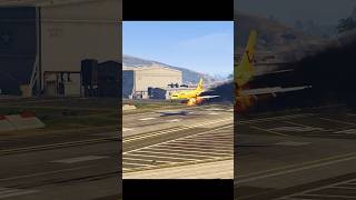 Jetairfly Boeing 747500 Emergency Landing on Military airbase in GTA5 [upl. by Sower]