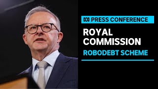 LIVE PM Anthony Albanese announces details of Royal Commission into Robodebt scheme  ABC News [upl. by Naegem]