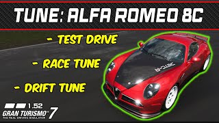 GT7  Tune Alfa Romeo 8C Competizione 08  Gran Turismo 7  152 [upl. by Marianne]