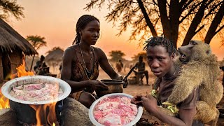 Hadzabe Tribes Shocking Baboon Hunting TRADITION Revealed [upl. by Erdnassak]