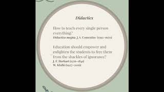 What does didactics mean Part 1 [upl. by Eile]