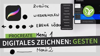 ProcreateTutorial Grundlagen zum digitalen Zeichnen auf dem iPad – Gesten [upl. by Judsen603]