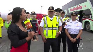 Autoridades realizan operativos de control en la Terminal Terrestre de Guayaquil [upl. by Ohnuj]