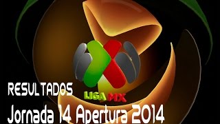 Resultados Liga Mx Jornada 14 Apertura 2014  FIFA 15 [upl. by Aleac]