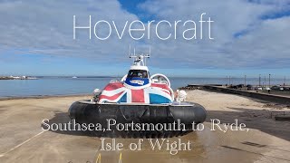 Hovercraft fly to the Isle of Wight [upl. by Nosremaj]