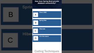 Spring Boot Quiz 5 springboot [upl. by Dace]