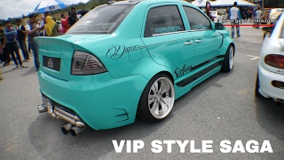 Proton Saga Turbo VIP Style Interior and Exterior  Mega Gathering 2K16 UPSI Tanjung Malim  Closeup [upl. by Cired]