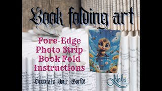 Foreedge photo strip book folding instruction [upl. by Gilbertine]