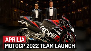 The New RSGP bike  Aprilia Racing Team MotoGP 2022 Launch [upl. by Duwalt]