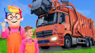 🚛♻ Les enfants découvrent le recyclage avec des camions 🚦 Jouets pour enfants [upl. by Venu]