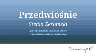 Przedwiośnie  streszczenie audiobook Stefan Żeromski [upl. by Irving]