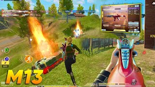 M13 IS THE FASTEST AR IN SEASON 8 CODM BR  BEST M13 LOADOUT COD MOBILE [upl. by Yewed]