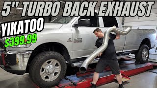 5quot Turbo Back Exhaust Kit For Your RAM 25003500 Cummins Sounds Amazing [upl. by Sirdi707]