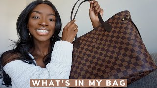 WHATS IN MY BAG  LOUIS VUITTON NEVERFULL MM [upl. by Dlareme]