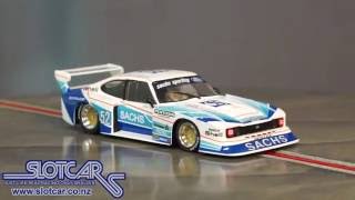 Sideways Slot Car Ford Capri Zakspeed Group 5 SACHS 52 Slotcar SW36 [upl. by Adliwa]