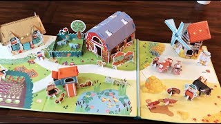 Usborne PressOut Paper Farm Completed  WOW [upl. by Babita]