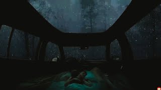 BRUIT DE LA PLUIE ORAGE ET TONNERRE DANS UN CAMPING CAR POUR DORMIR pluie orage tente camping [upl. by Nuhsed97]