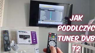 Jak podłączyć tuner dvb t2 do telewizora  WIWA H265 MINI [upl. by Kampmeier325]