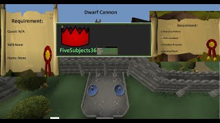 Dwarf Cannon Quest Guide OSRS [upl. by Cherri12]