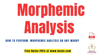 Morphemic Analysis  How to perform MorphemicAnalysis of Words  Morphemic Analysis in Urdu Hindi [upl. by Nosnirb]