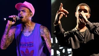 Chris Browns Face Attacked by Drake Over Rihanna [upl. by Anabella]