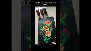 🌺🌺🌺floralart painting viral art floralartistry floralpainting floral wallart flowerscolour [upl. by Naujet927]