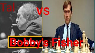 Bobby Fisher vs Mikhail Tal Tal Chess game Tal best chess Tal amazing secrifce the rookTal win [upl. by Colan]