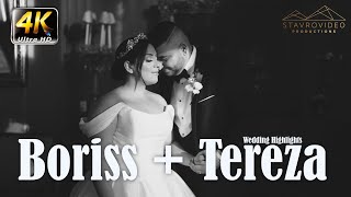 Boriss  Terezas Wedding 4K UHD Highlights at Palladio hall st Marys Church and Sunset Estate [upl. by Yattirb]